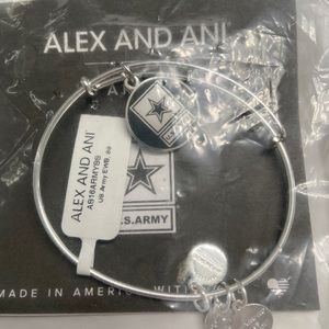 NWT Alex and Ani Army bracelet - silver